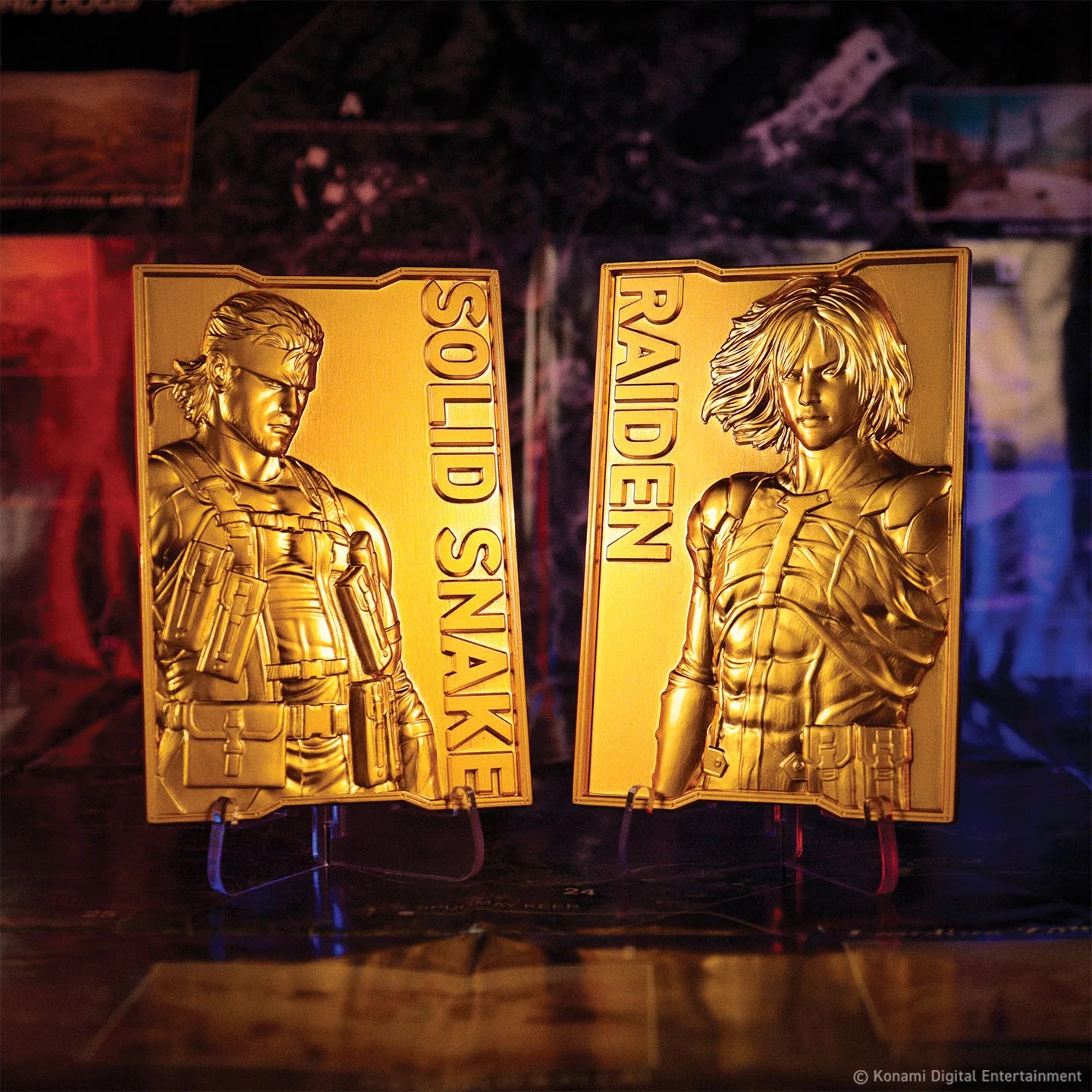 Official Metal Gear Solid 2 - 24k Gold Plated Raiden Ingot