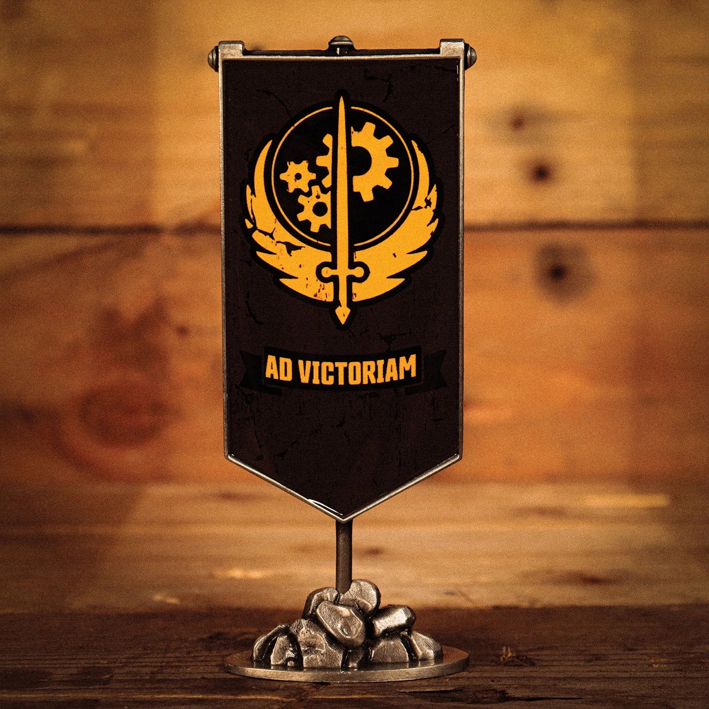 Official Fallout Limited Edition Brotherhood of Steel Metal Banner