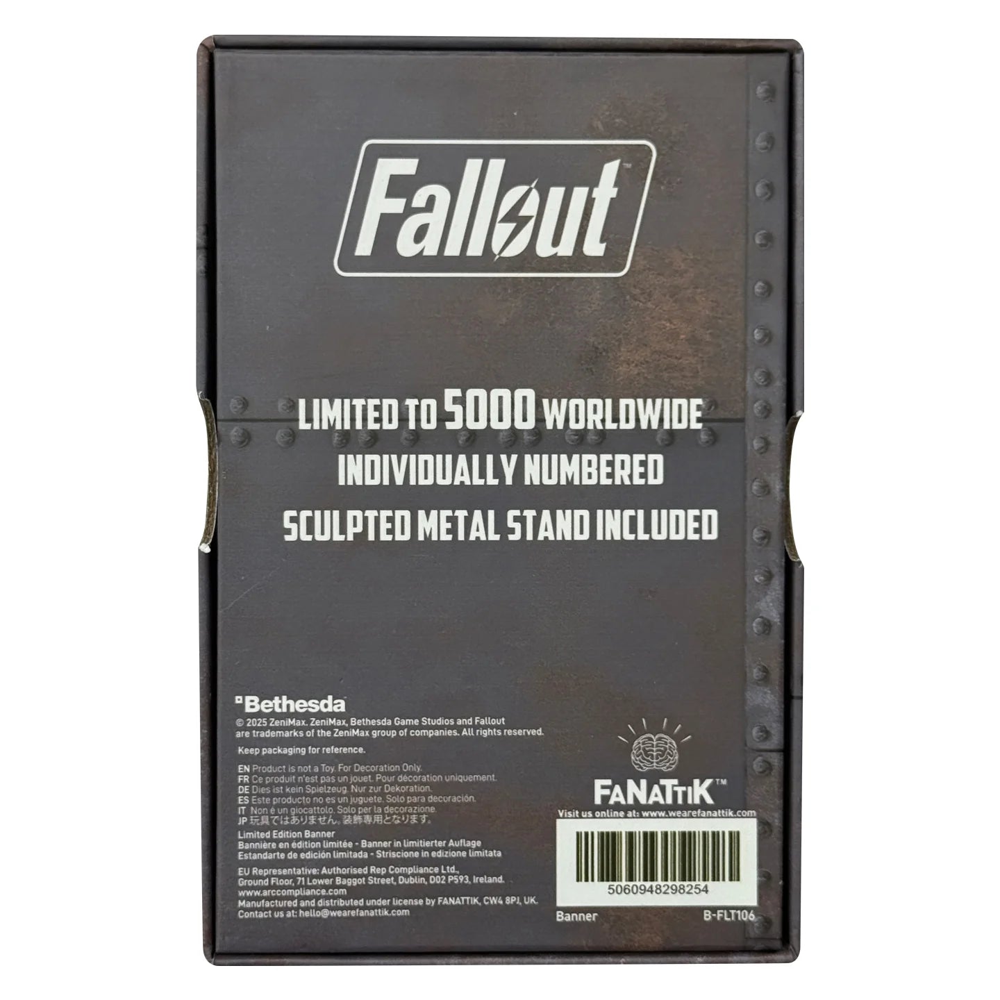Official Fallout Limited Edition Brotherhood of Steel Metal Banner