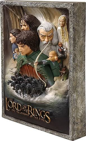 The Lord of the Rings LOTR 3D The Fellowship of the Ring Poster Art Figure Limited Edition