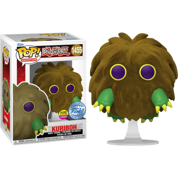 Funko Pop Anime Yu Gi Oh! Kuriboh (Special Edition+Floked+Glows in the Dark)