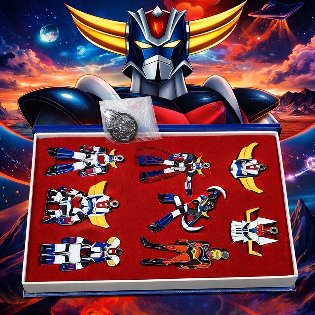 Grendizer Necklace & Keychain Collection Box 8pcs