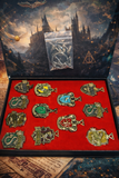 Harry Potter Metal Necklace & Keychain Collection Box 12pcs