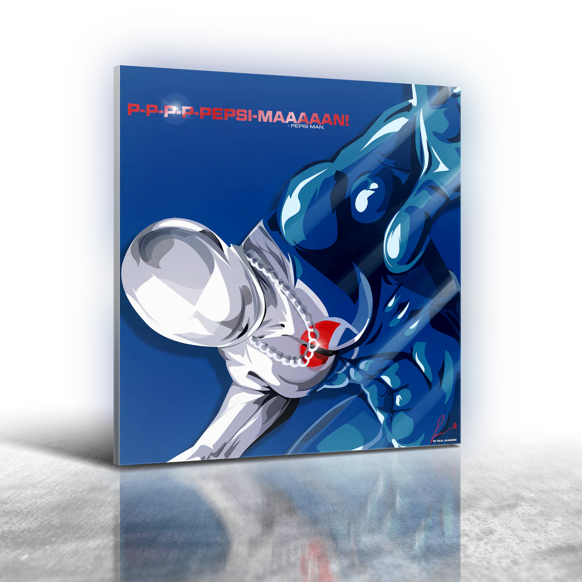 Pepsi Man Frameless Art Painting (30*30cm)