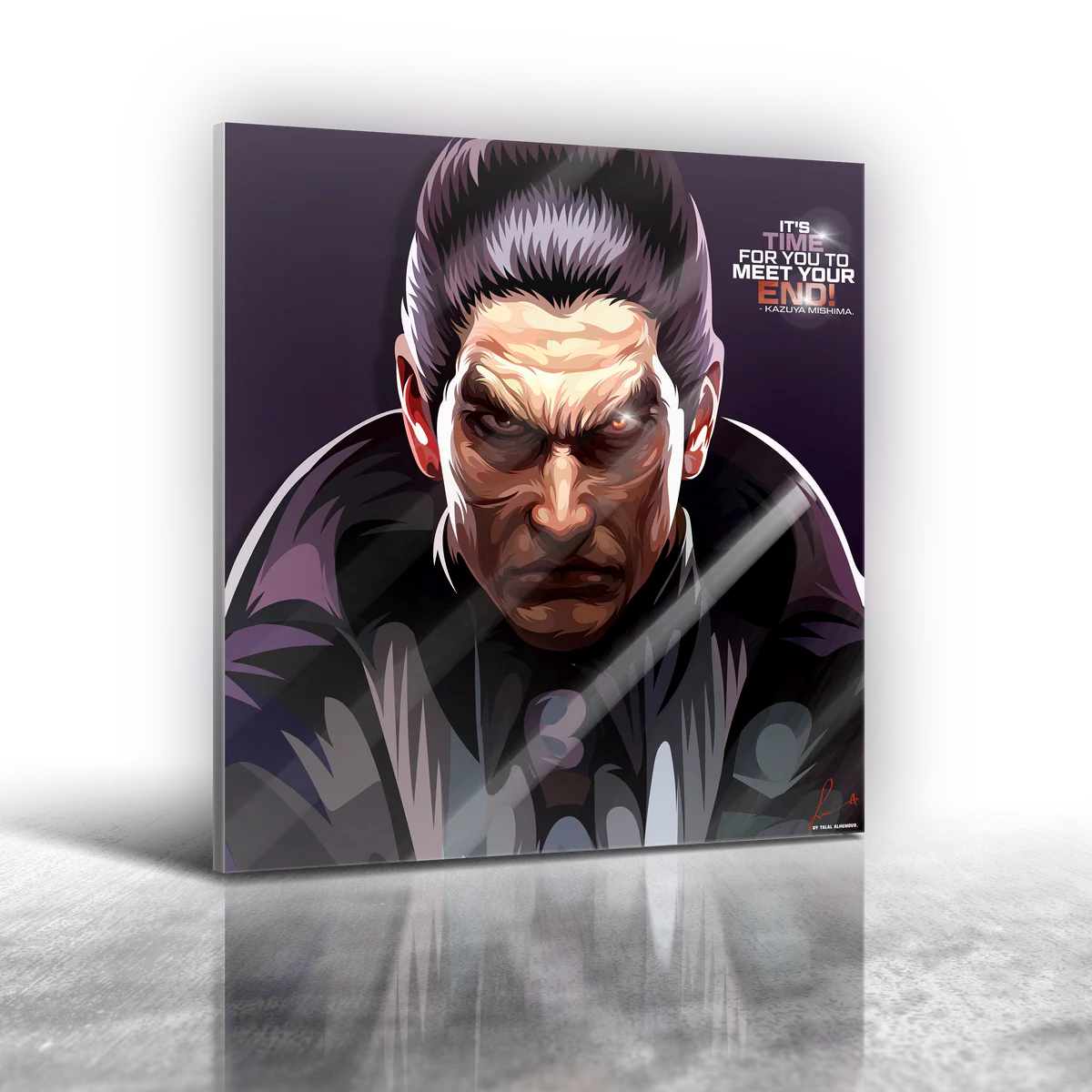 Tekken 8 - Kazuya Mishima Frameless Art Painting (30*30cm)