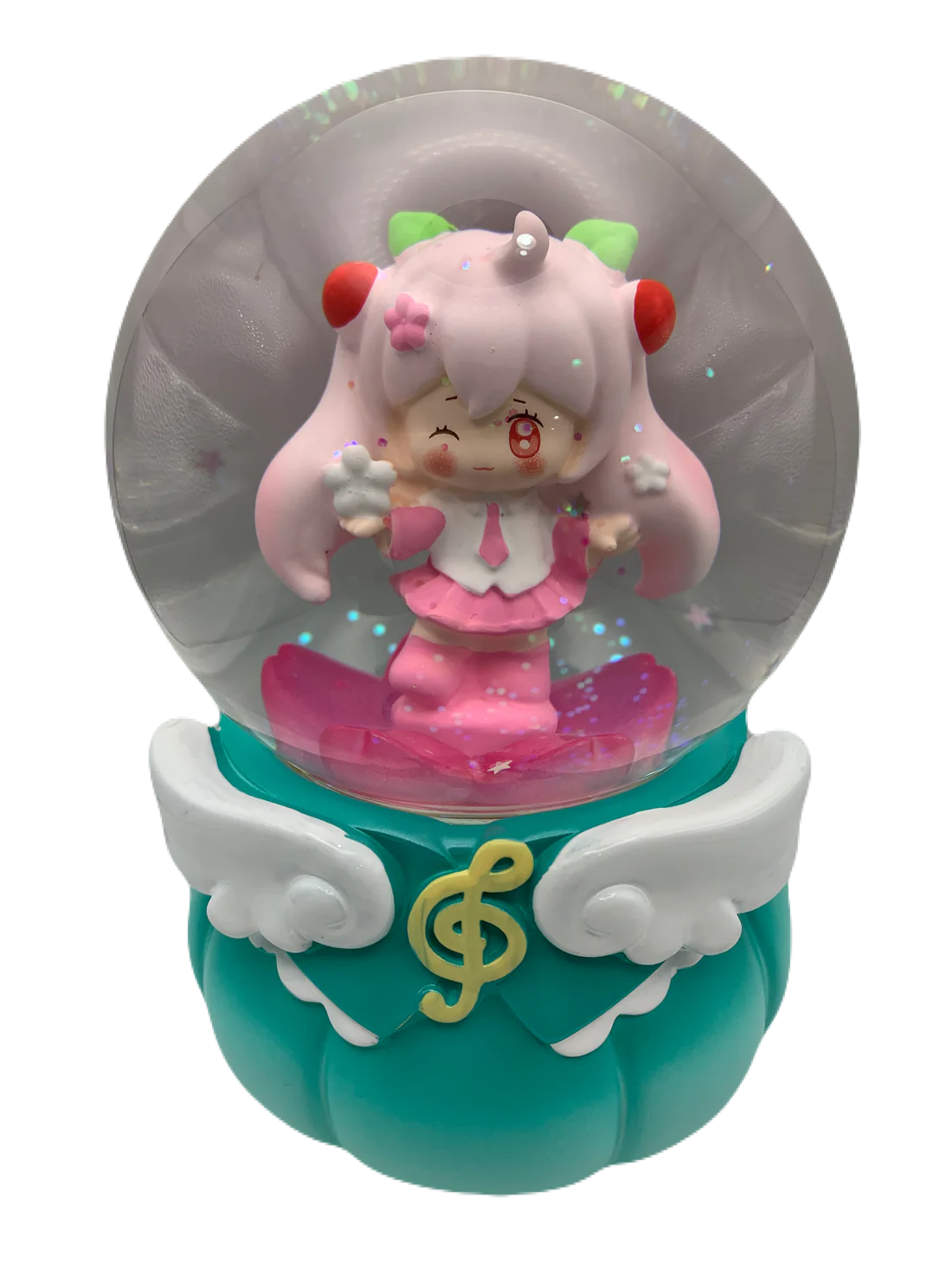 Hatsune Miku: Sakura Miku Musical Snow Globe 3D Crystal Ball, Music Box with Colorful LED Light 1 (17cm)