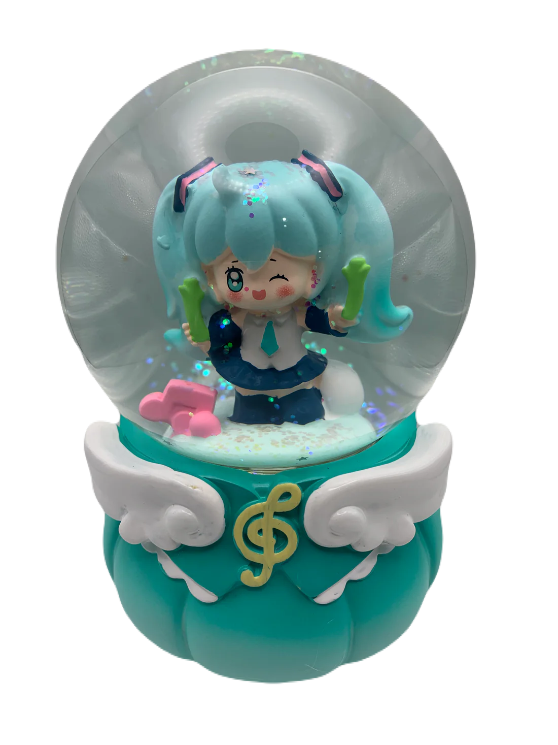 Hatsune Miku Musical Snow Globe 3D Crystal Ball, Music Box with Colorful LED Light 2 (17cm)