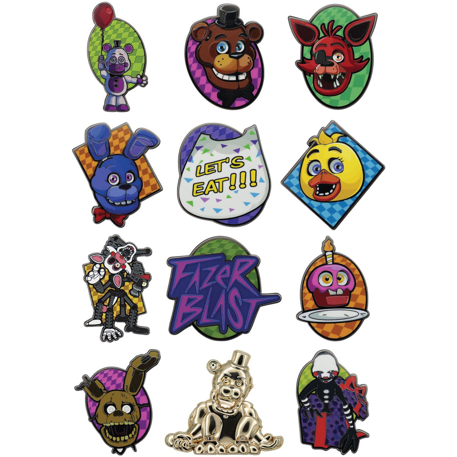 Official Five Nights at Freddy's Mystery Pin Badges Blind Boxes (1pcs)