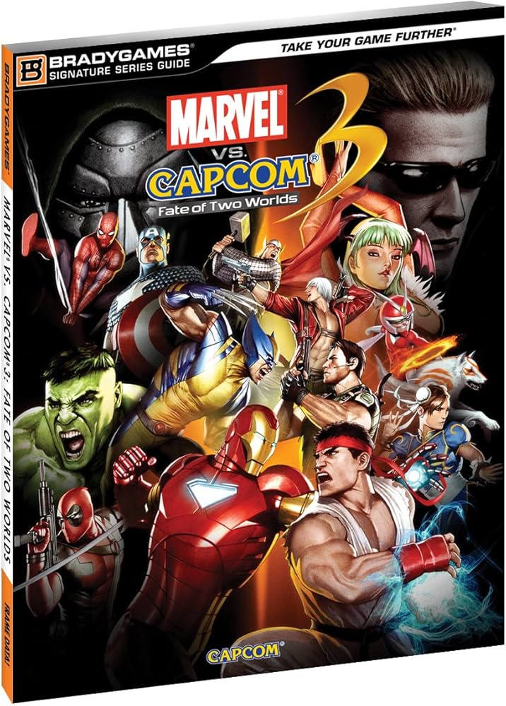 Marvel vs Capcom 3 Fate of Two Worlds Brady Games Signature Series Guide Book (second hand)