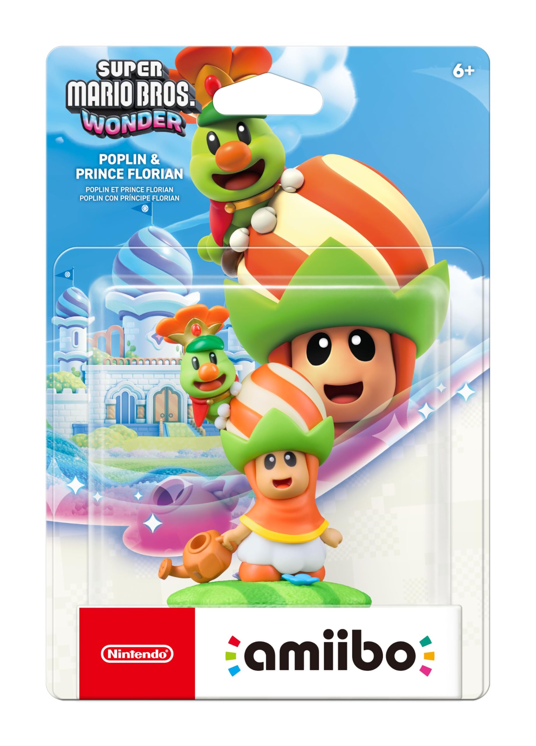 Amiibo Poplin & Prince Florian - Super Mario Bros Wonder Series
