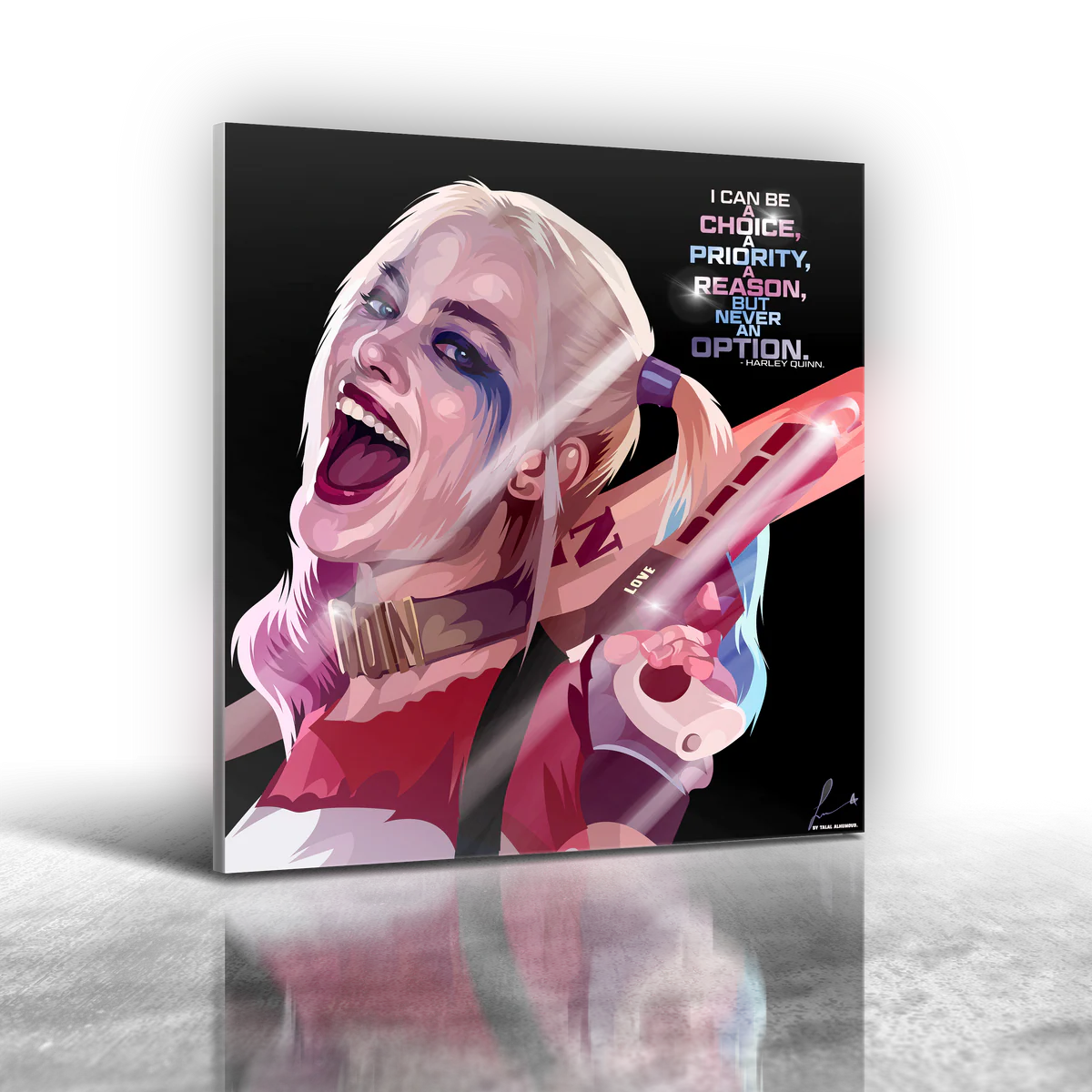 DC Comics Harley Quinn Frameless Art Painting (30*30cm)