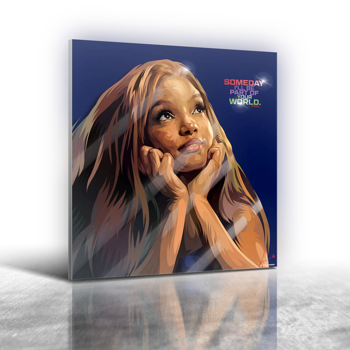 Ariel Frameless Art Painting (30*30cm)