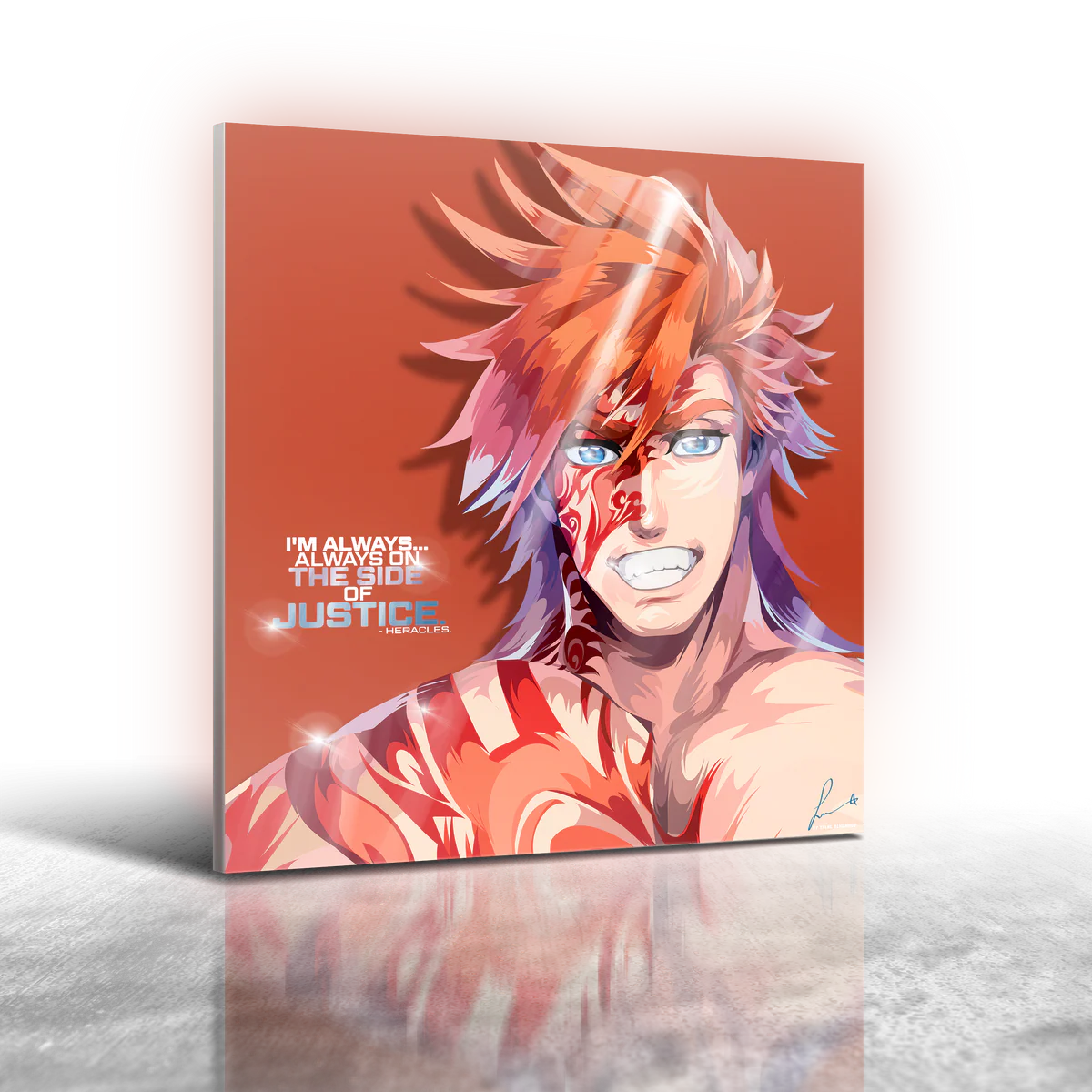 Heracles Frameless Art Painting (30*30 cm)