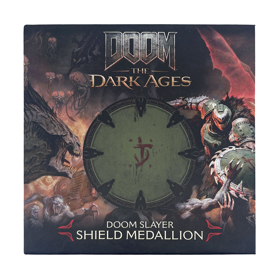 Official DOOM: The Dark Ages Shield Saw Medallion and Art Card Limited to 5,000 Pieces