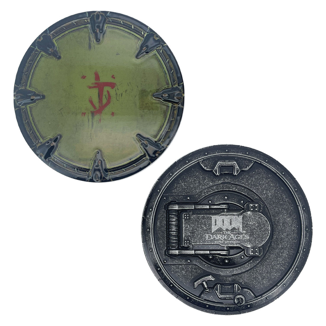 Official DOOM: The Dark Ages Shield Saw Medallion and Art Card Limited to 5,000 Pieces