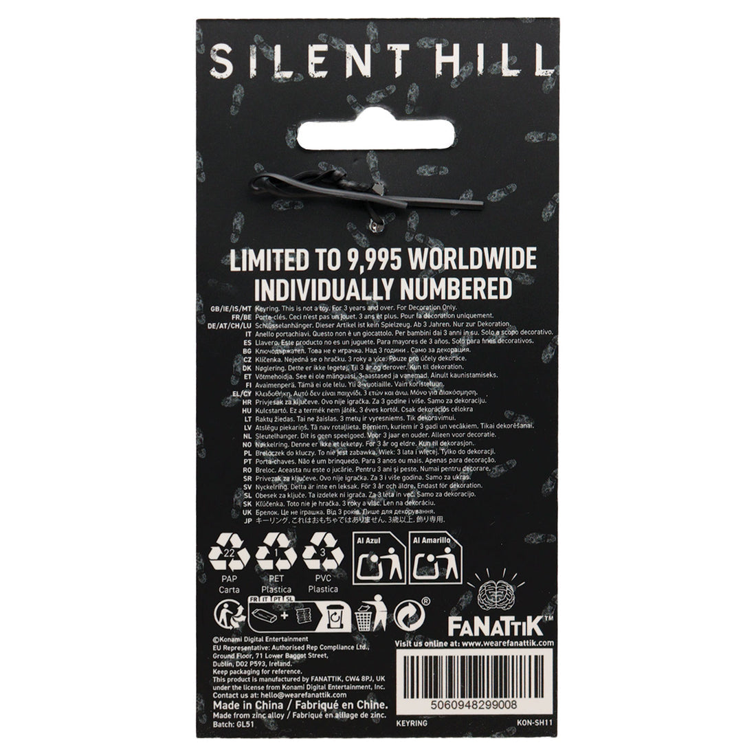 Official Silent Hill 2 - Limited Edition Hotel Keychain - Red Edition Limited to 9,995 Pieces