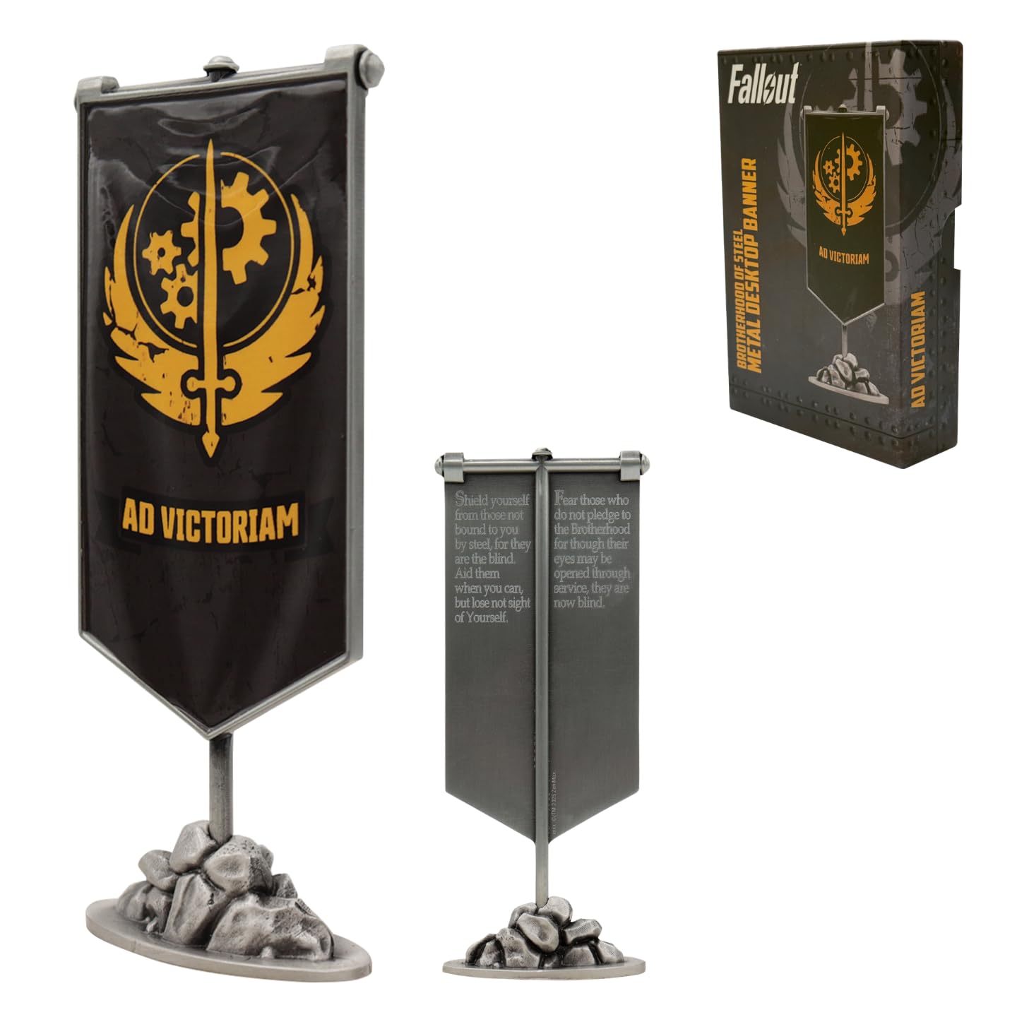 Official Fallout Limited Edition Brotherhood of Steel Metal Banner