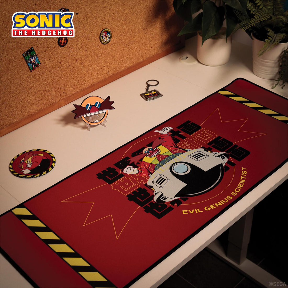 Official Sonic The Hedgehog – Dr. Eggman Deskpad & Coaster Set