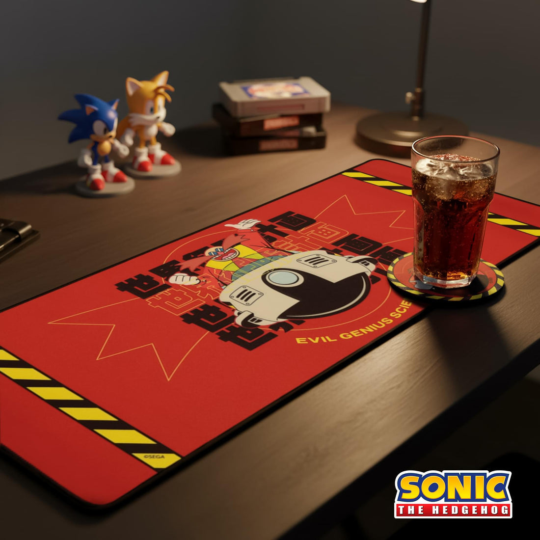 Official Sonic The Hedgehog – Dr. Eggman Deskpad & Coaster Set