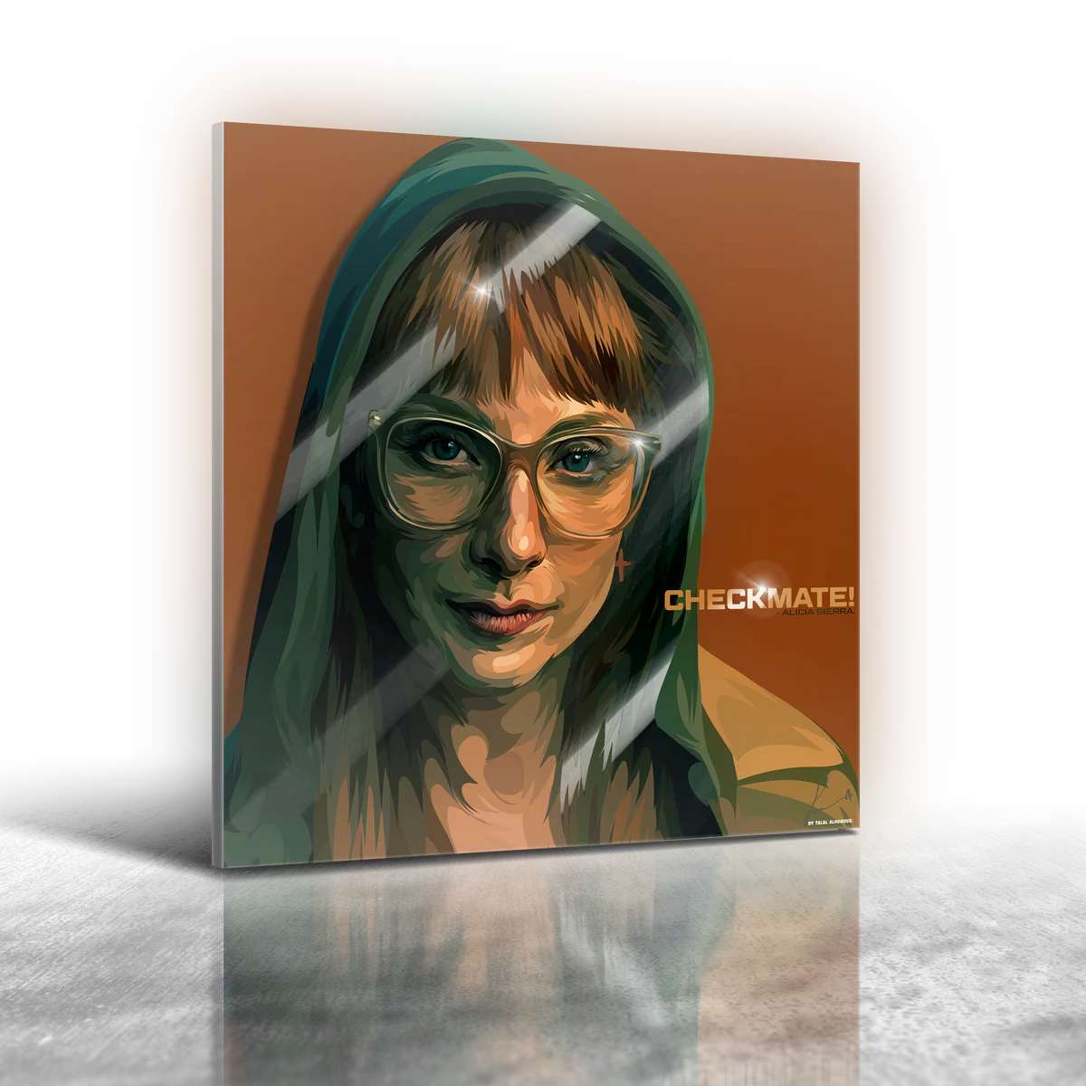 La Casa De Papel - Alicia Sierra Ver 2 Frameless Art Painting (30*30cm)