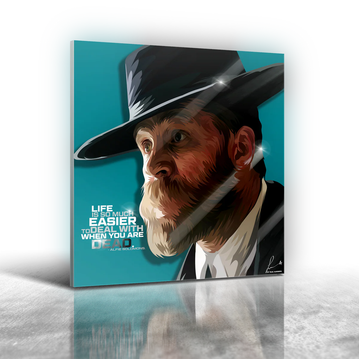 Alfie Solomons Frameless Art Painting (30*30cm)