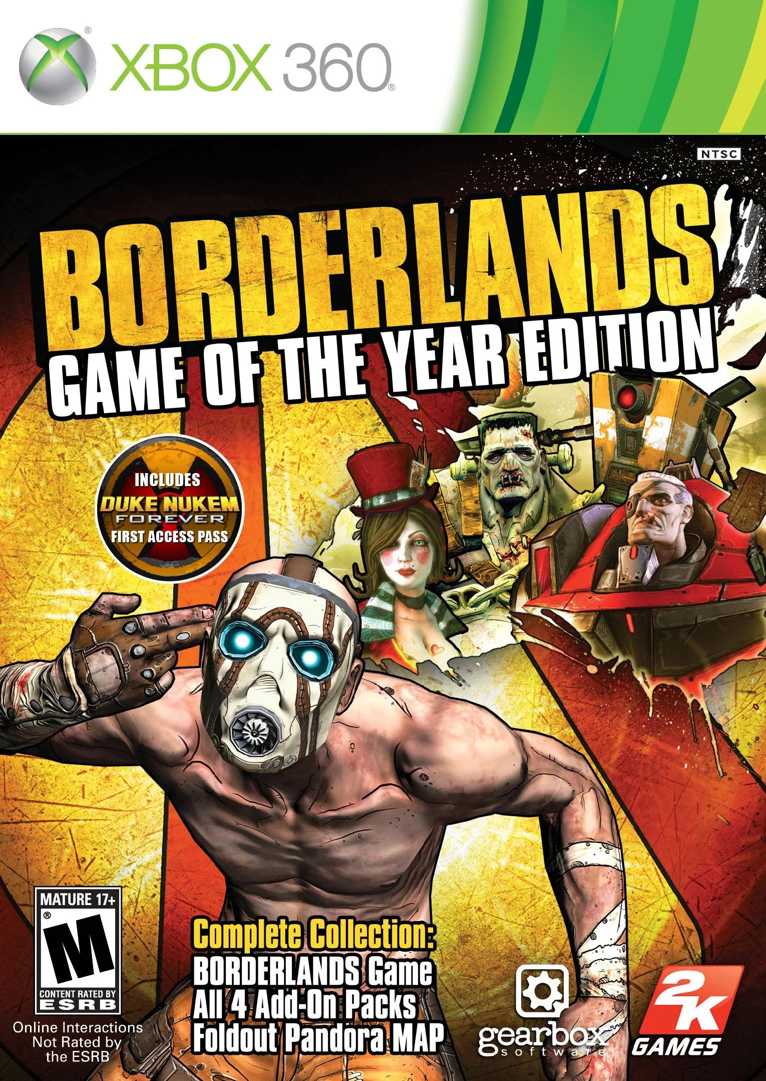 [Xbox 360] Borderlands Game Of The Year Edition R1 (used)