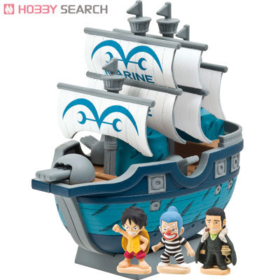 Ainme One Piece Chara Bank Pirate Ship Series Marine Ship (8cm)