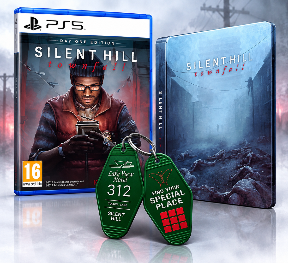 [Pre-Order] [PS5] Silent Hill Townfall - Day One Edition - Steelbook Bundle R2 + Gift Keychain