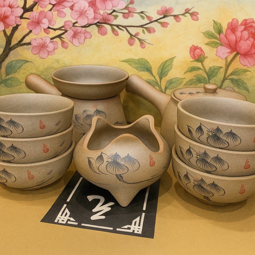 Asian Traditional Teapot 10pcs/set 11