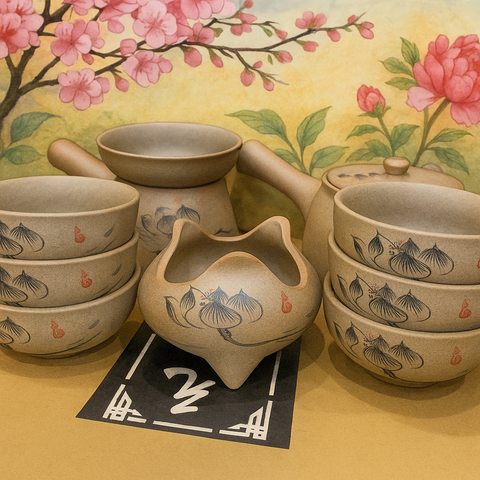 Asian Traditional Teapot 10pcs/set 11