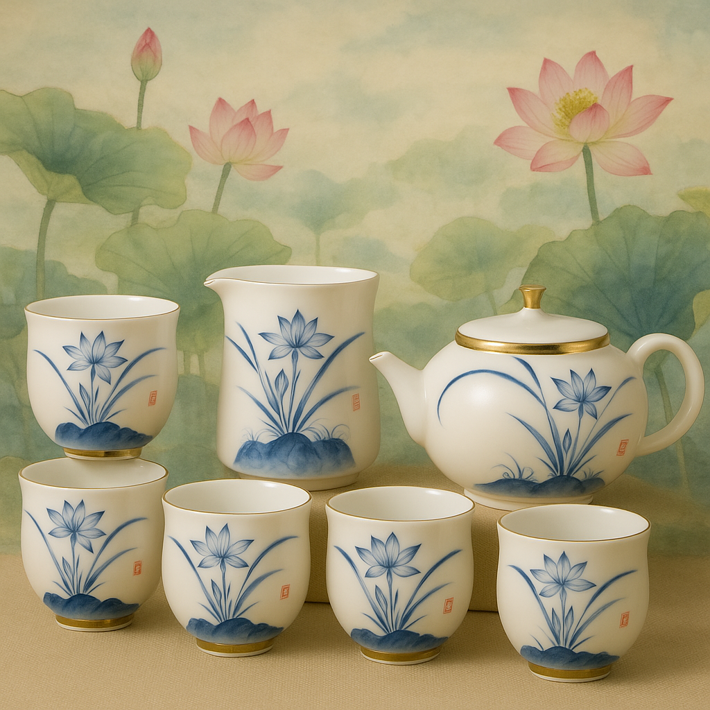 Asian Traditional Teapot 10pcs/set 5