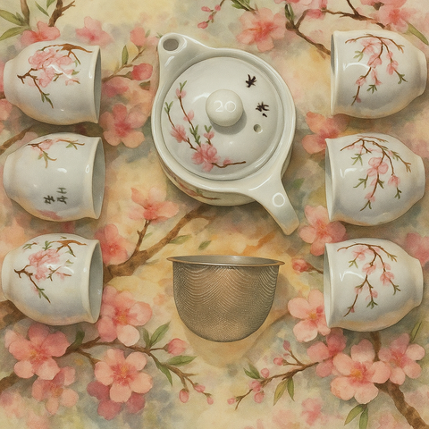 Asian Traditional Teapot 8pcs/set 15