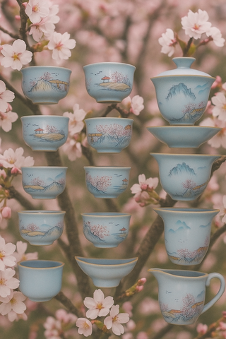 Asian Traditional Teapot 12pcs/set 14