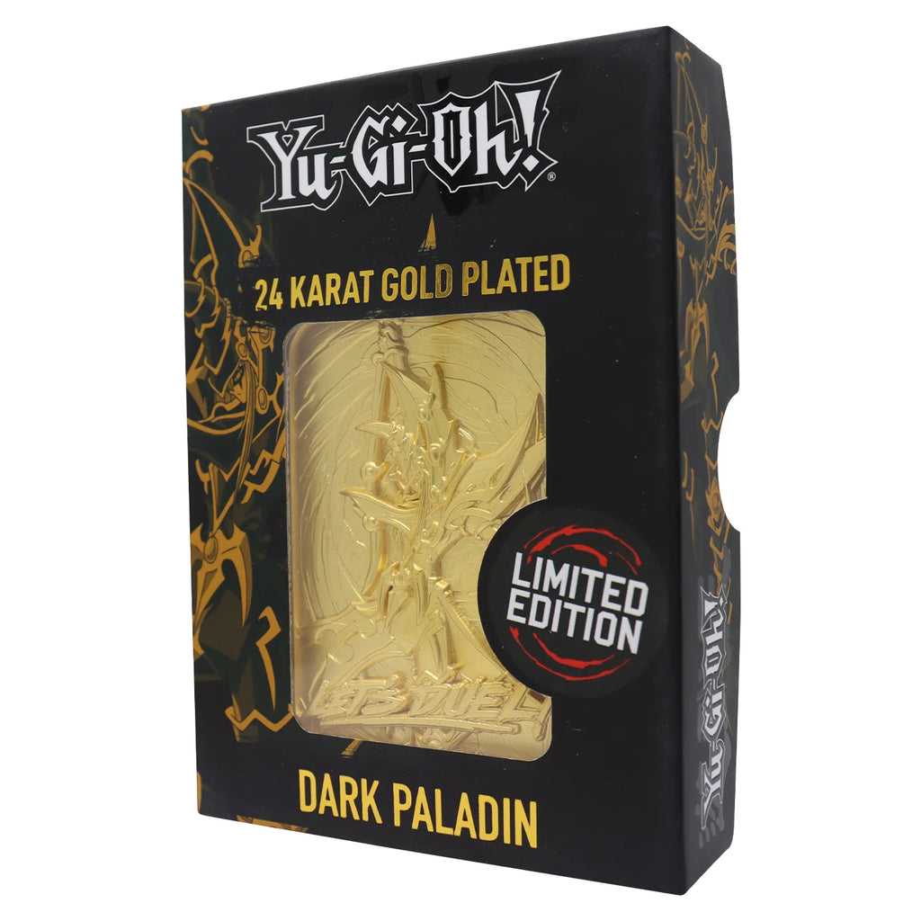 Yu-Gi-Oh! Limited Edition 24k Gold Plated Dark Paladin Metal Card