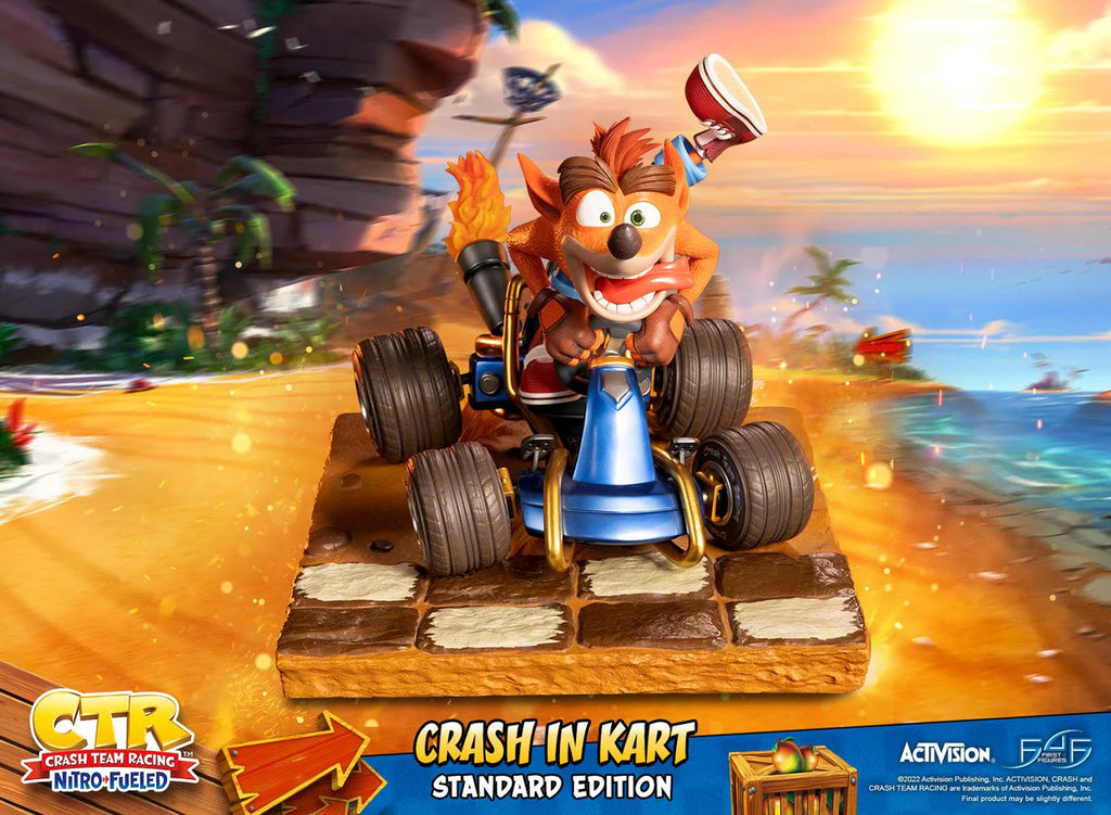 [RTR] Crash Team Racing Nitro-Fueled – Crash In Kart Standard Edition Statue (31cm)