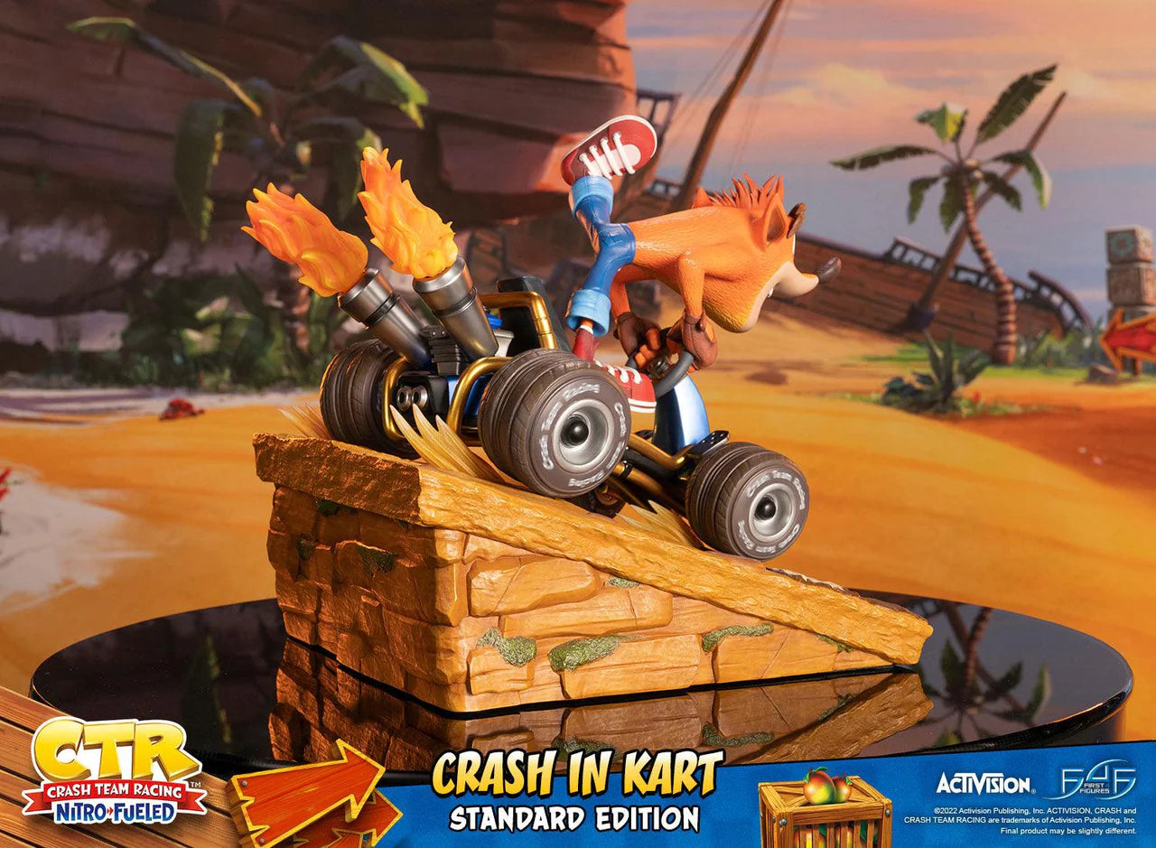 [RTR] Crash Team Racing Nitro-Fueled – Crash In Kart Standard Edition Statue (31cm)