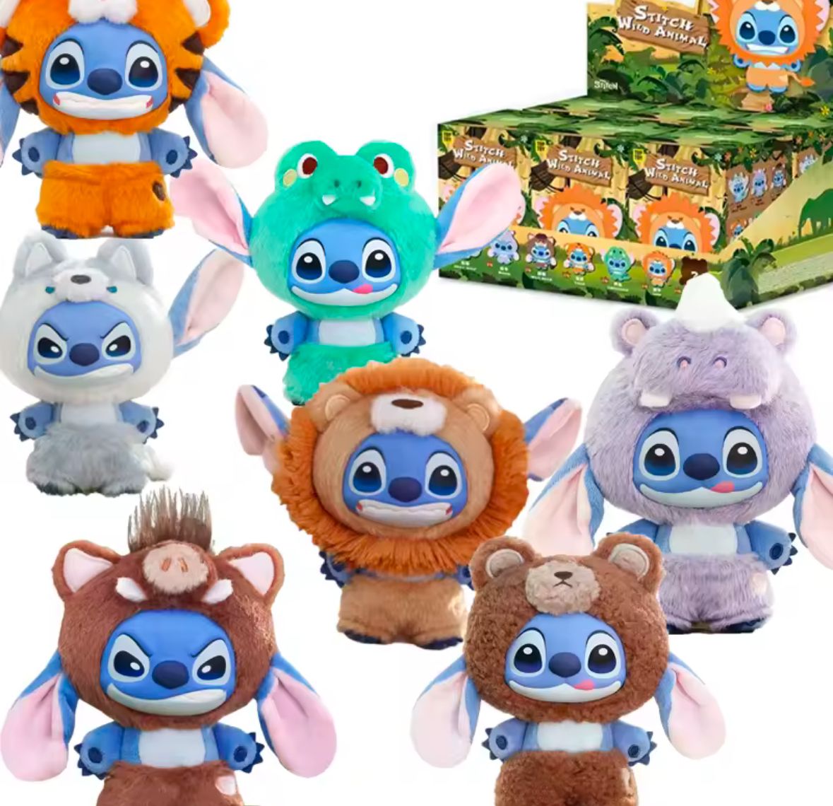 Disney Lilo And Stitch Wild Animal Series Vinyl Plush Toy Blind Box