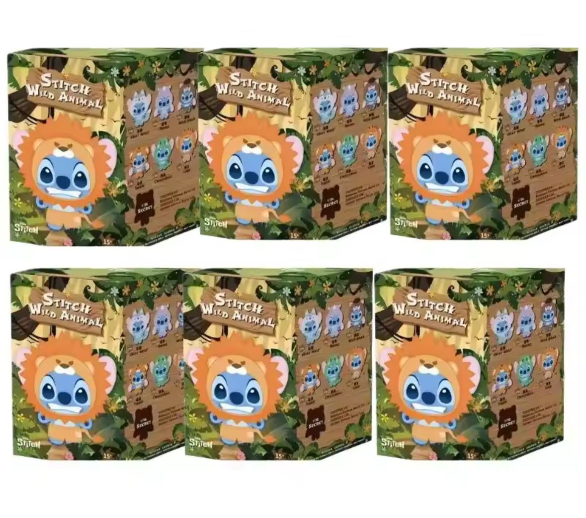 Disney Lilo And Stitch Wild Animal Series Vinyl Plush Toy Blind Box