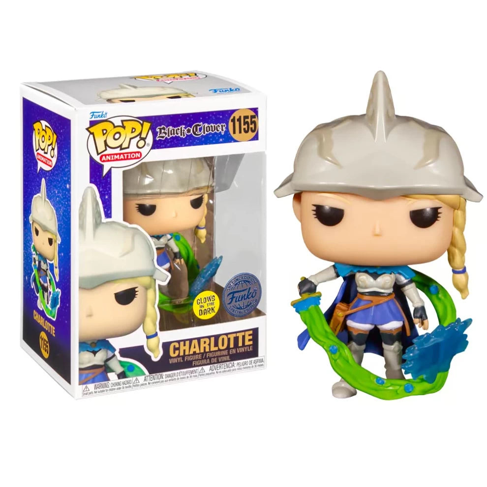 Funko Pop Anime Black Clover Charlotte (Special Edition + Glows in the Dark)