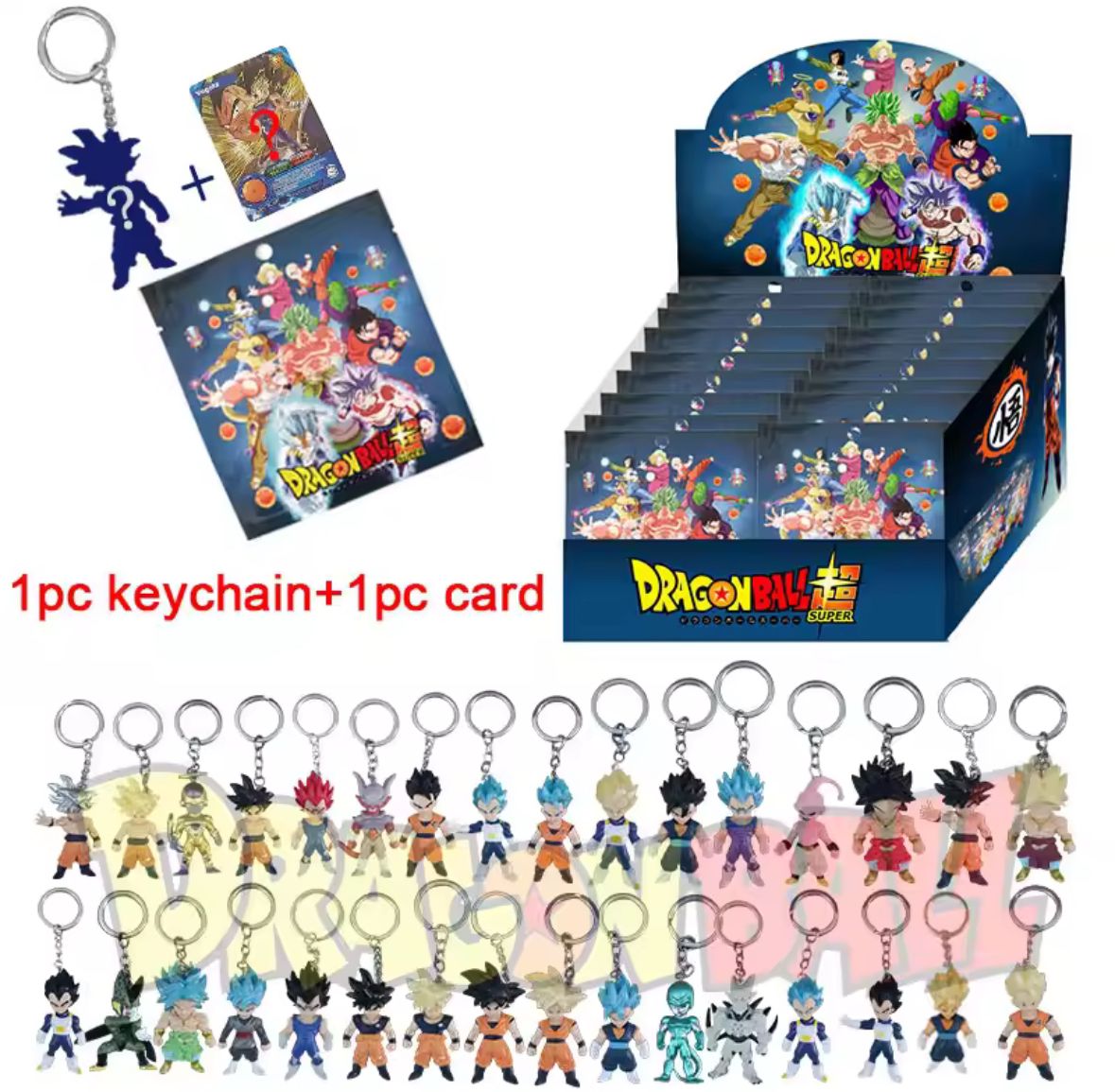 Anime Dragon Ball Blind Box (Keychain+Card) (1pcs)
