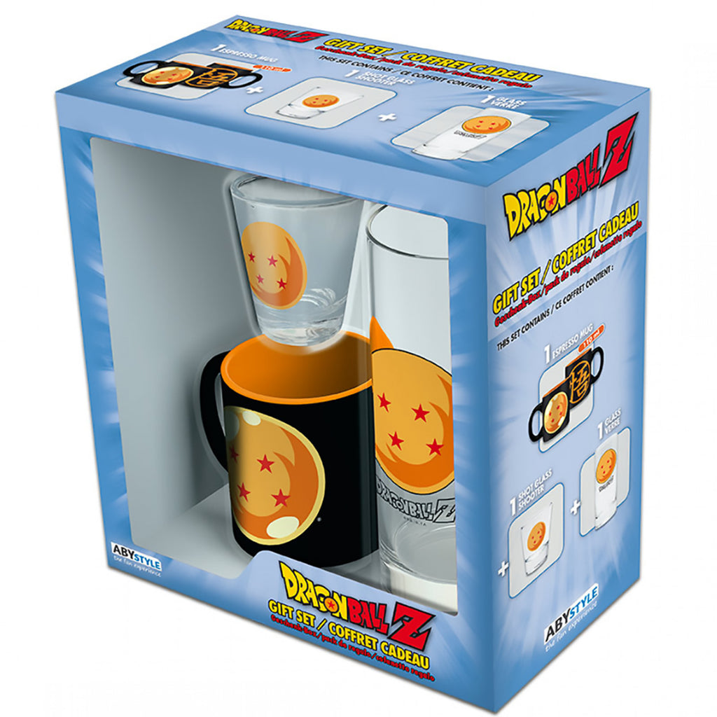 DRAGON BALL Z Pack Dragon Ball Glass + Shot Glass + Espresso mug