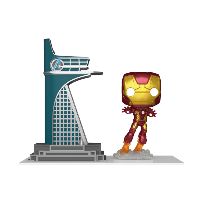 Funko pop Marvel Avengers: Infinity Saga - Avengers Tower & Iron Man Glow-in-the-Dark