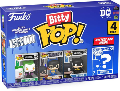 Funko Bitty Pop! DC Batman Lot of 4 Packs Joker, Harlequin, Batman NRFB