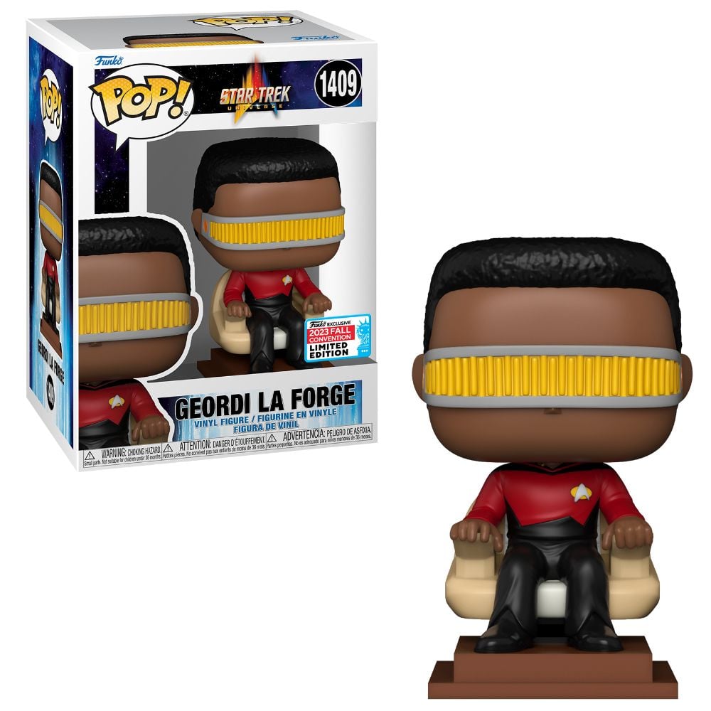 Funko pop Star Trek Geordi La Forge in Captains Chair (Limited Edition)