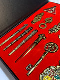 Harry Potter Metal Necklace & Keychain Collection Box 14pcs