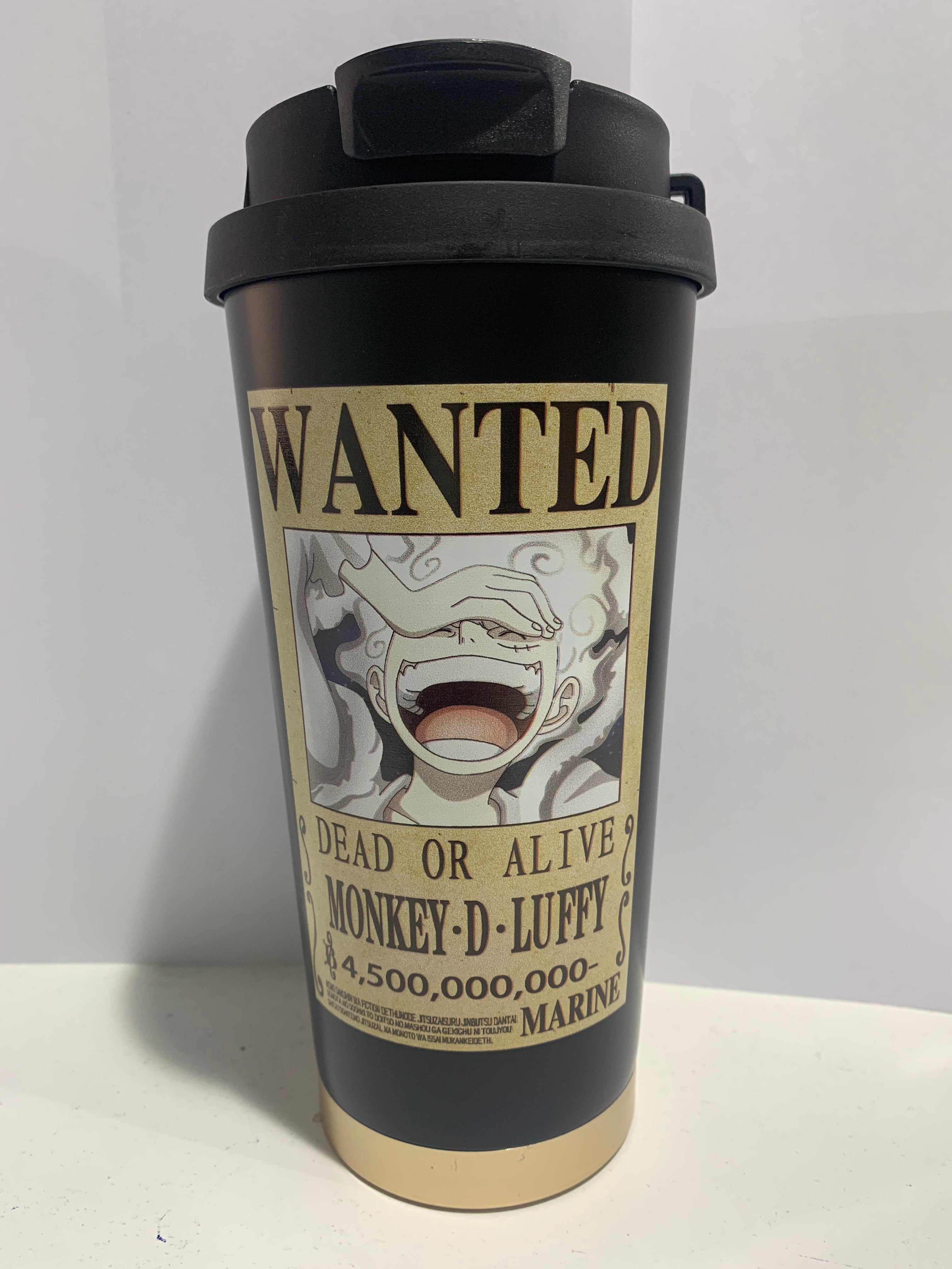 Anime One Piece Wanted Carrying Steel Mug
