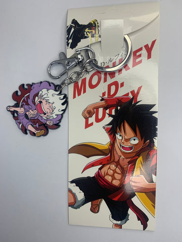 Anime One Piece Luffy Gear 5 Metal Keychain