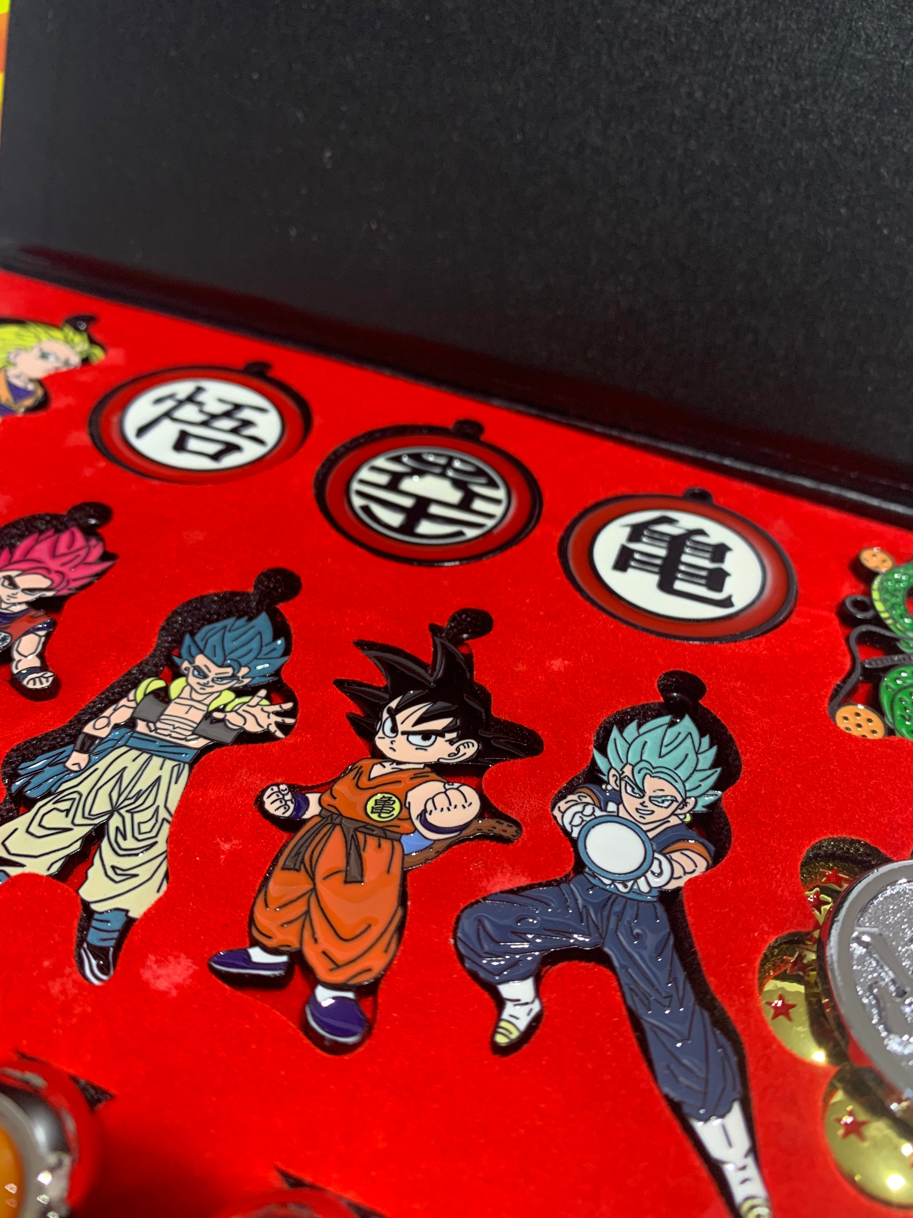 Anime Dragon Ball Metal Necklace & Keychain Collection Box 18pcs