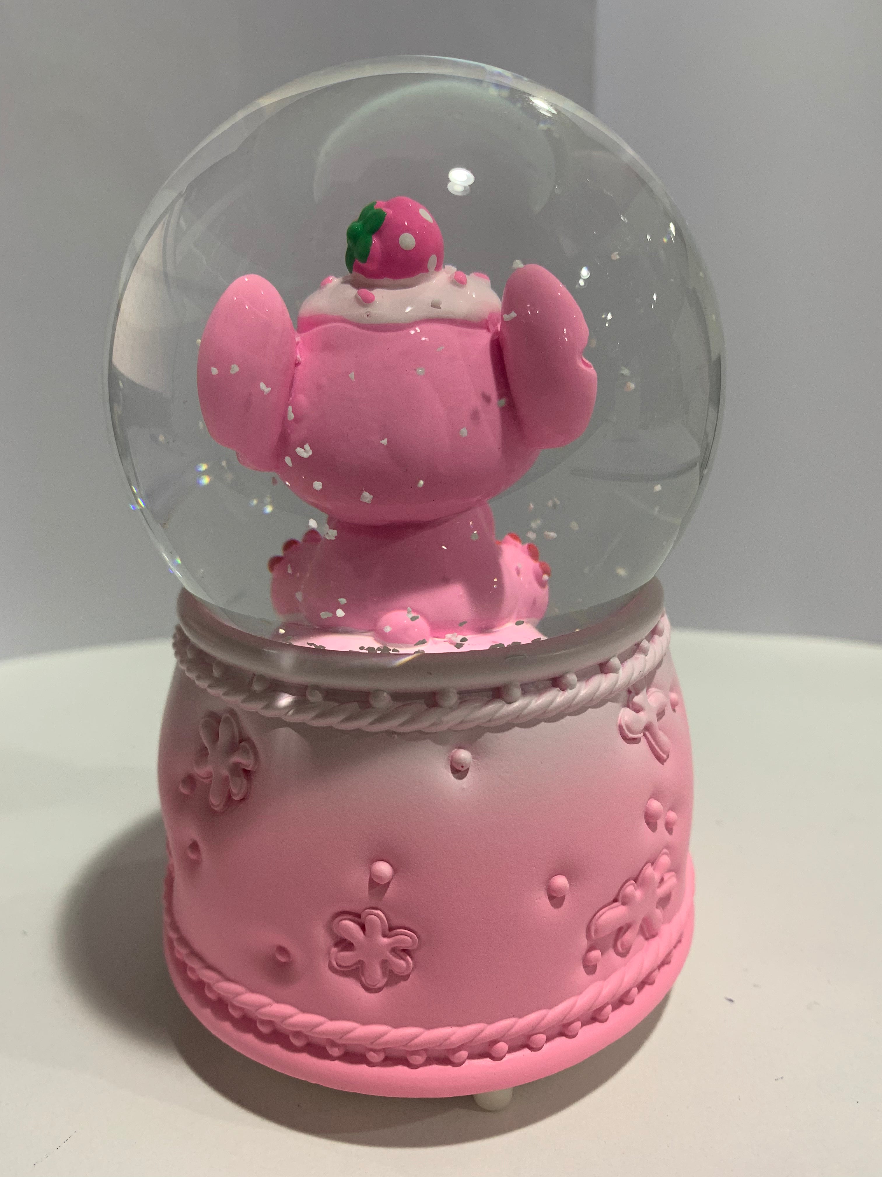 Disney Lilo & Stitch: Pink Stitch Snow Globe 3D Crystal Ball With Colorful LED Light (13cm)