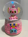 Disney Lilo & Stitch: Pink Stitch Snow Globe 3D Crystal Ball With Colorful LED Light (13cm)